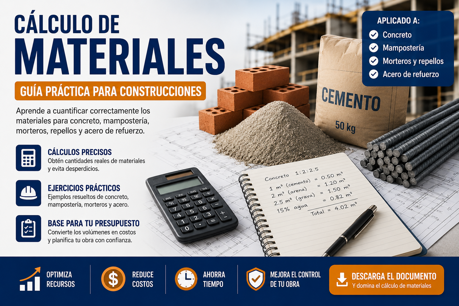 Guía para cálculo de materiales de construcción