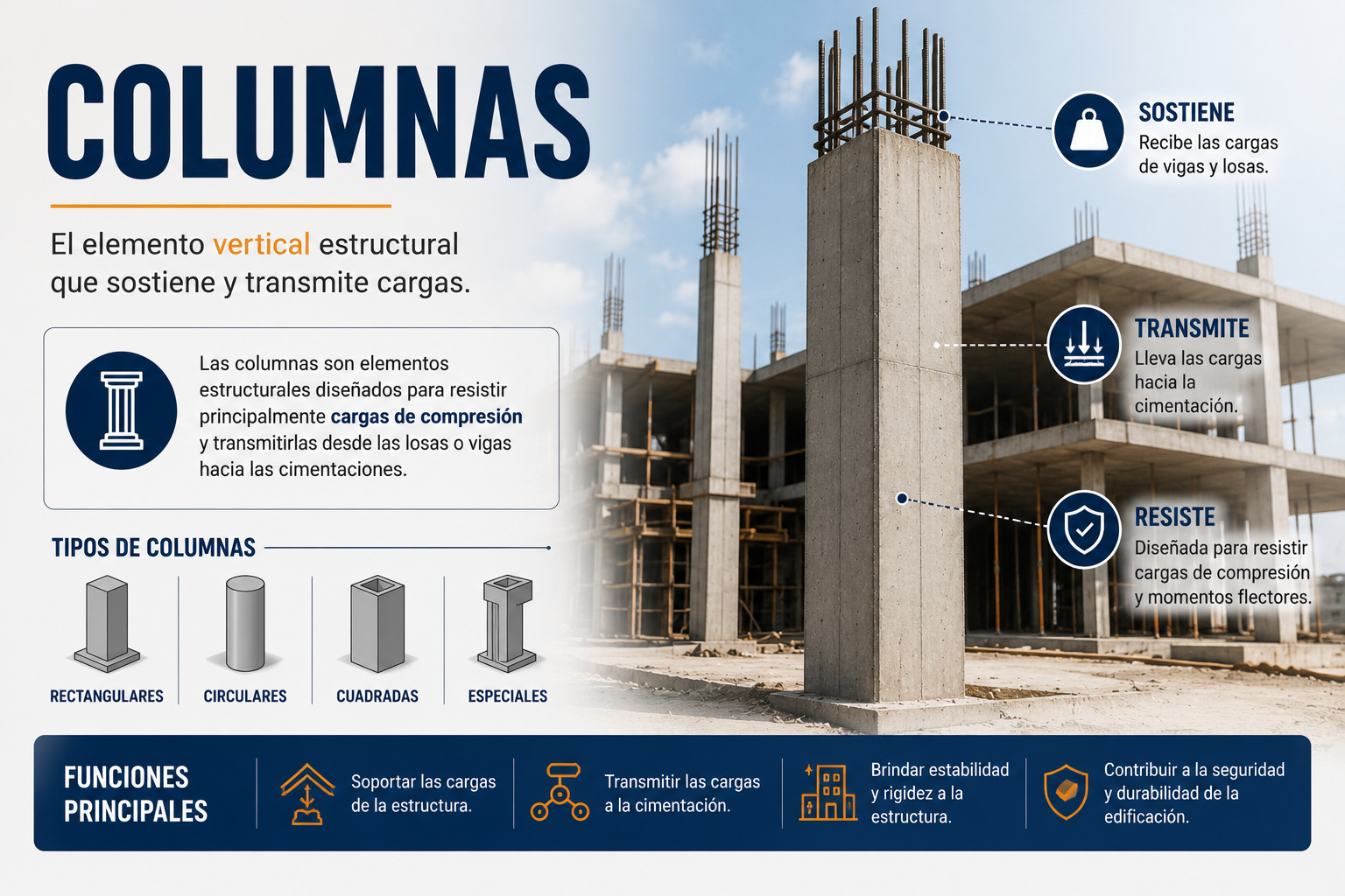 Estructura y funciones de columnas