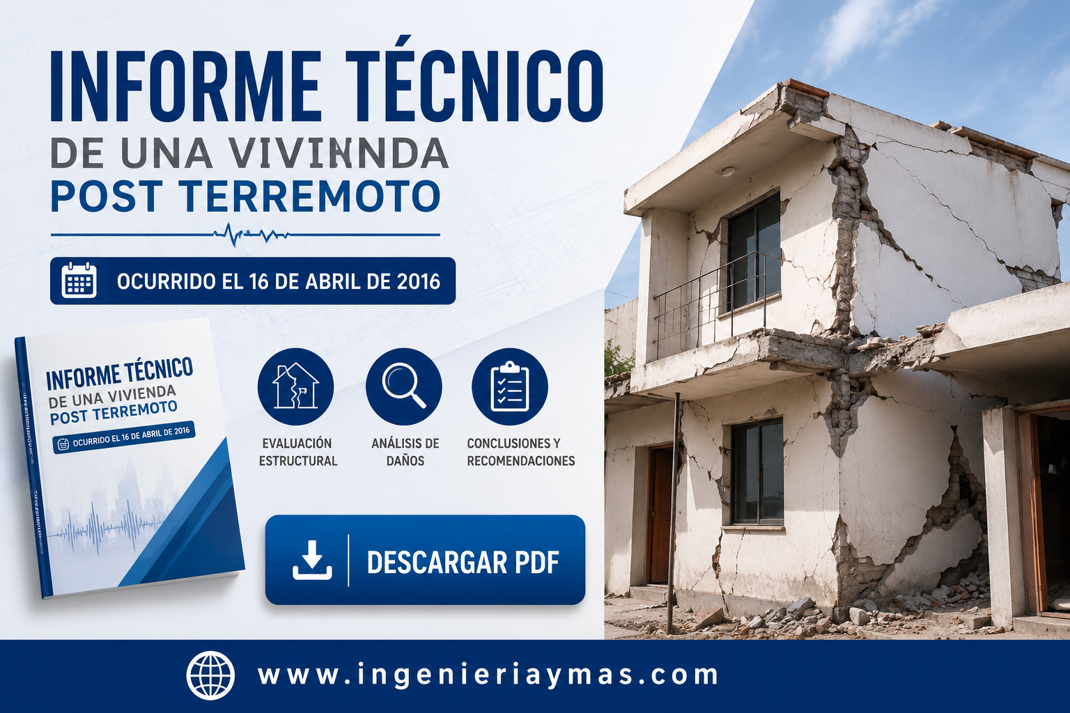 Informe técnico post terremoto abril 2016