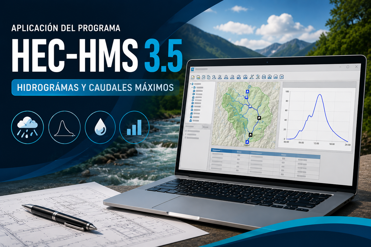 Distribución de precipitaciones con el programa HEC-HMS 3.5