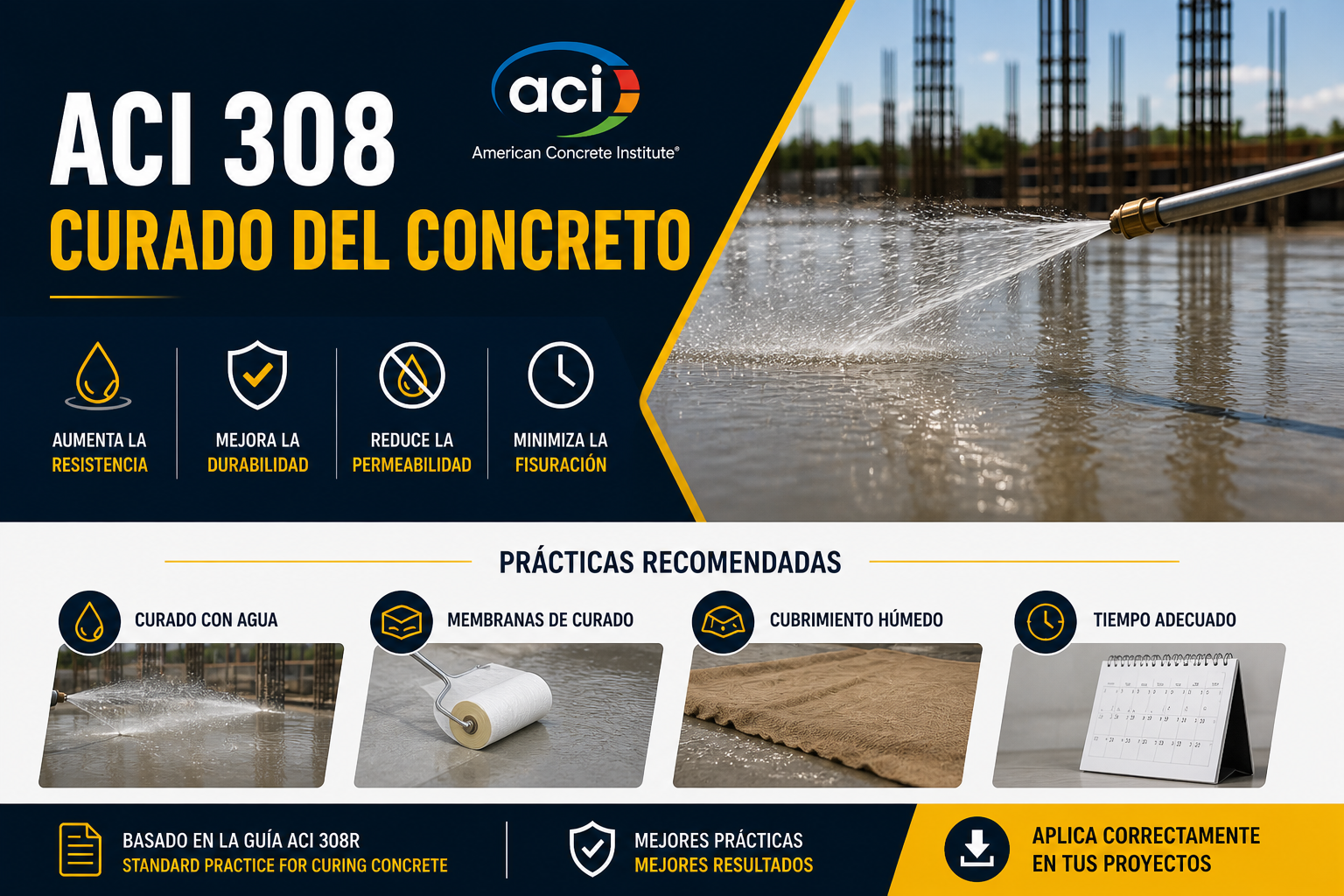 ACI 308 Curado del Concreto