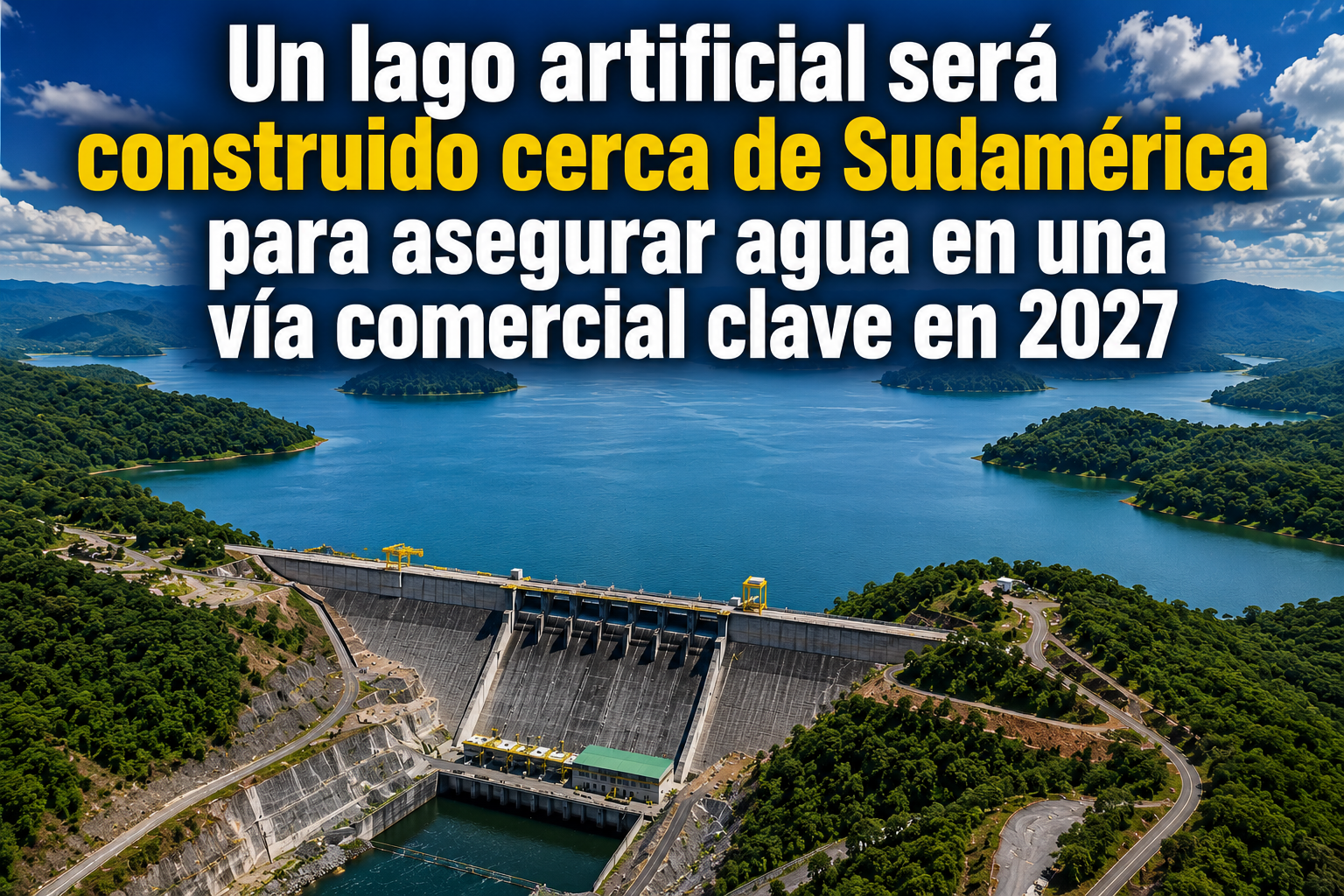 Construcción de lago artificial