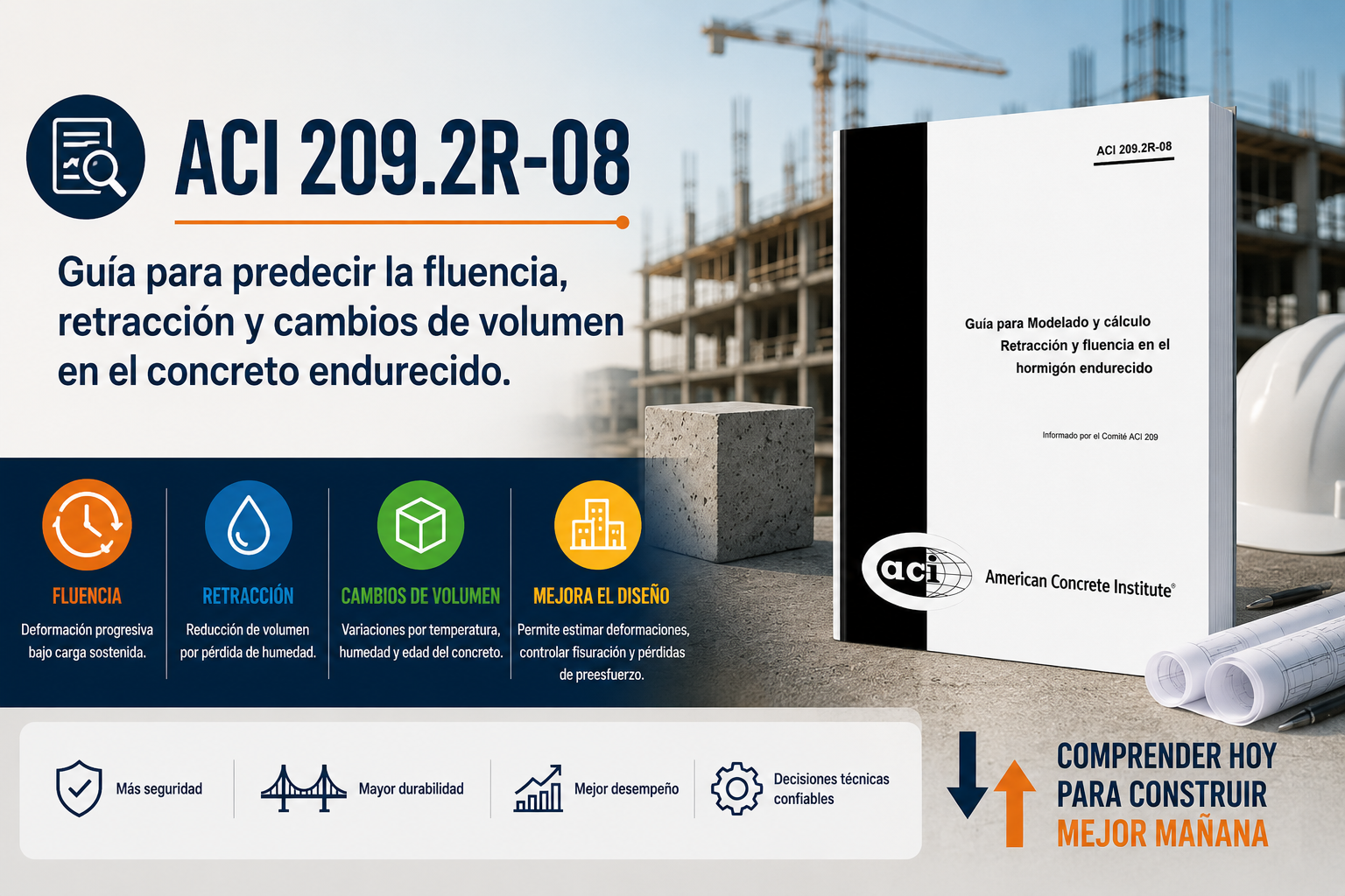 Guía de fluencia y retracción en concreto