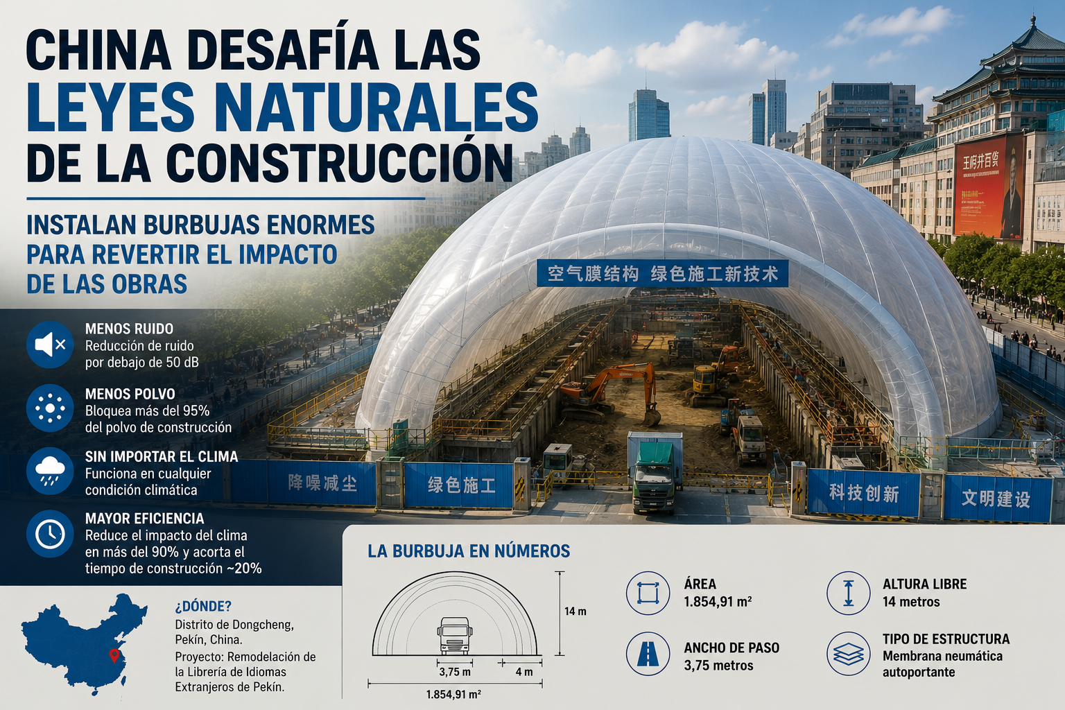 Innovación en construcción con burbujas