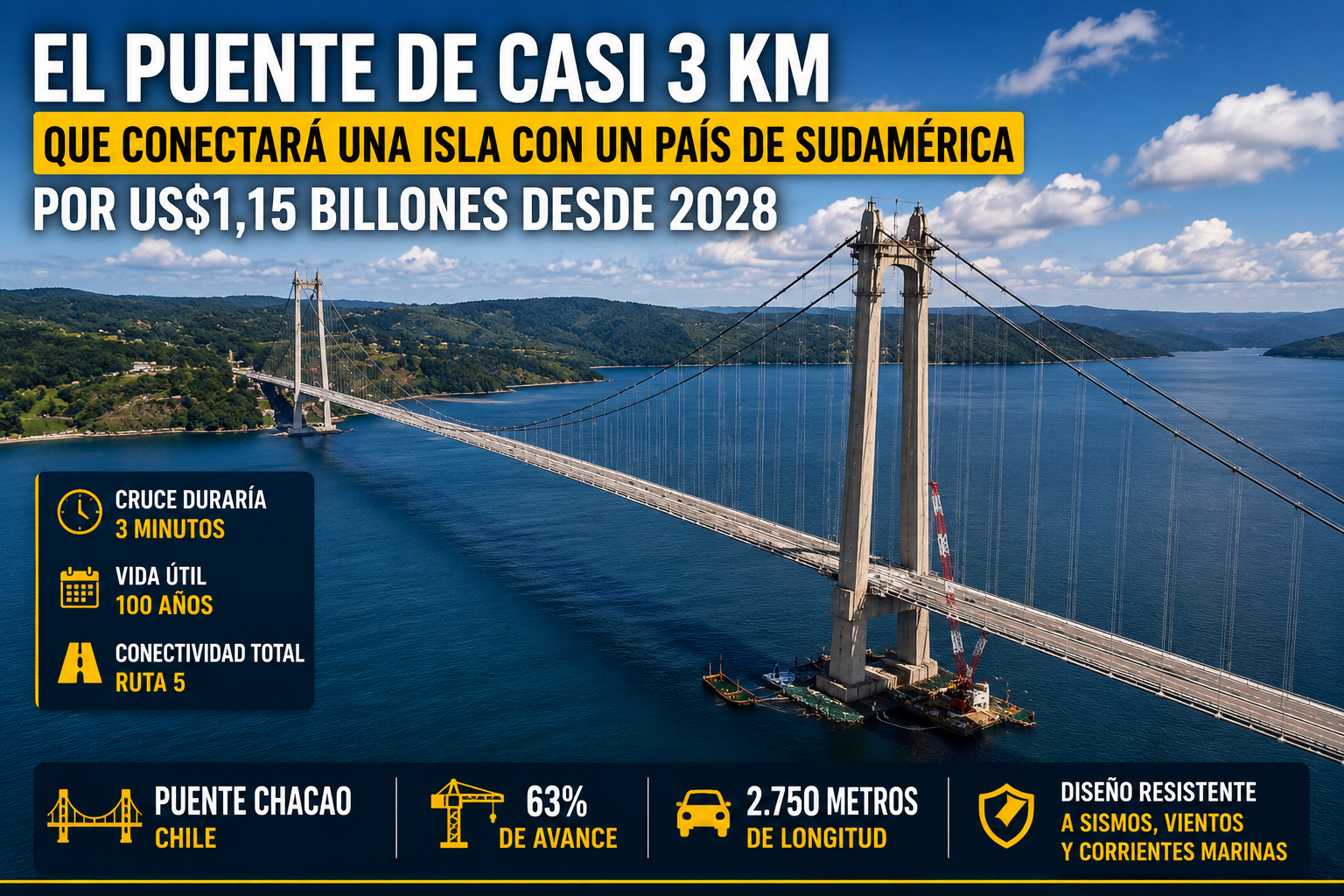 Puente Chacao Conexión histórica en Chile