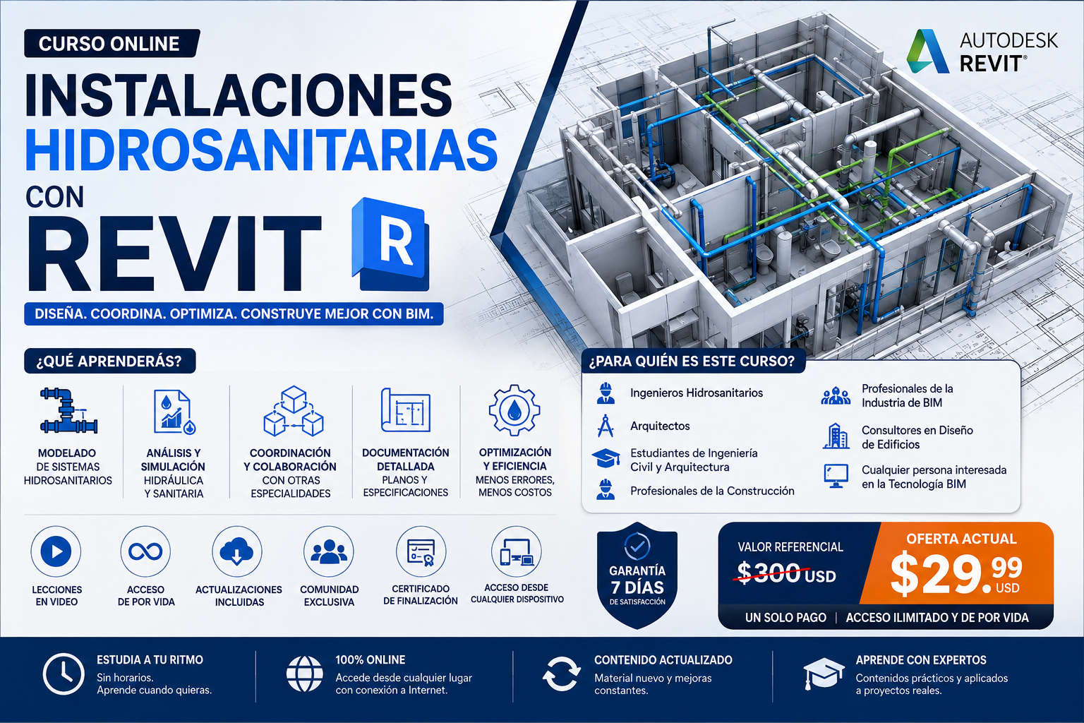 Curso de Instalaciones Hidrosanitarias en Revit