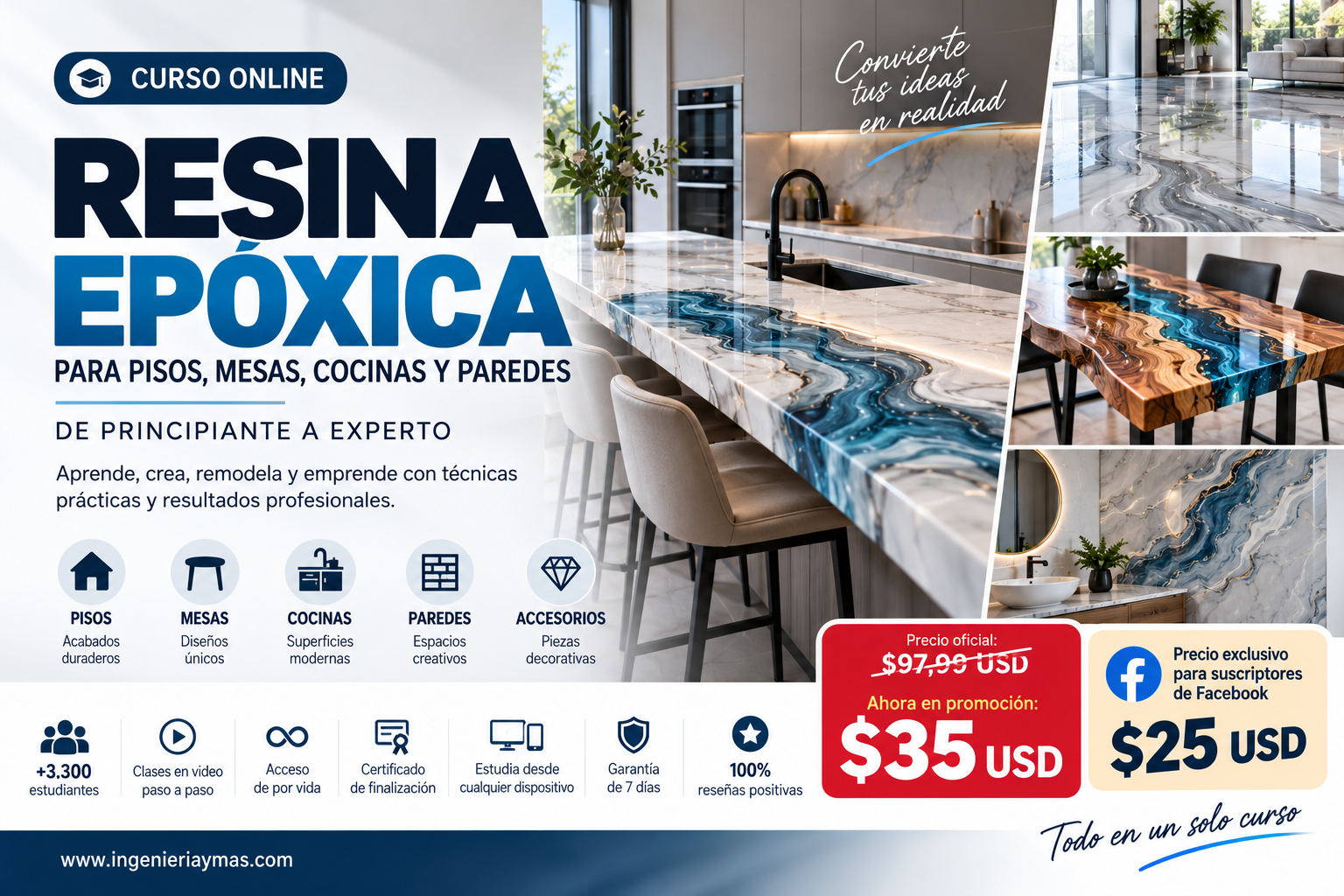 Curso online de resina epóxica